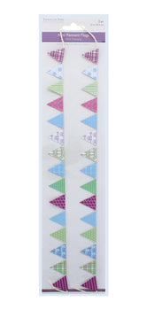 2PK MINI PENNANT FLAGS VINTAGE VARIETY